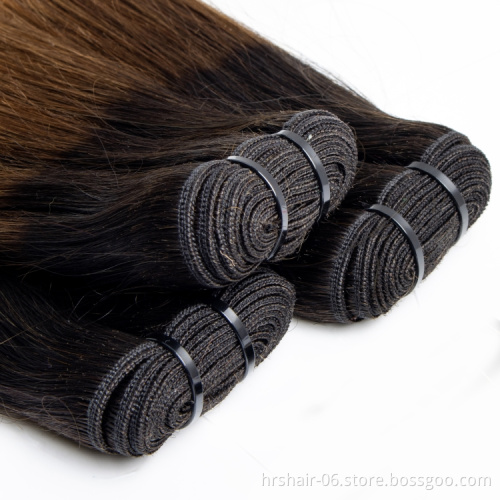 Brazilian Hair Bundles With Closure T1b/4/27 Ombre Color Human Hair 3 Bundles With Closure Remy 4x4 Lace Closure With Bundles